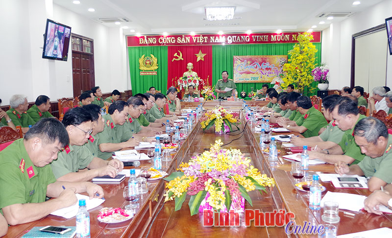 Một Hội nghị triển khai công tác đảm bảo an ninh trật tự của Công an tỉnh Bình Phước