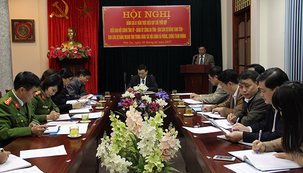Một Hội nghị của Ban Nội chính Tỉnh ủy Sơn La
