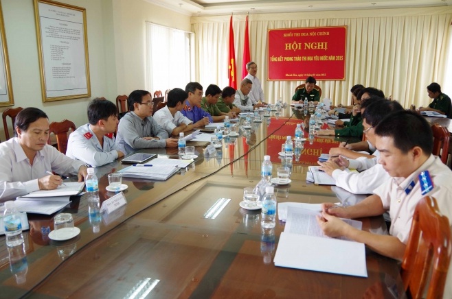 Một Hội nghị của khối Nội chính tỉnh Khánh Hòa