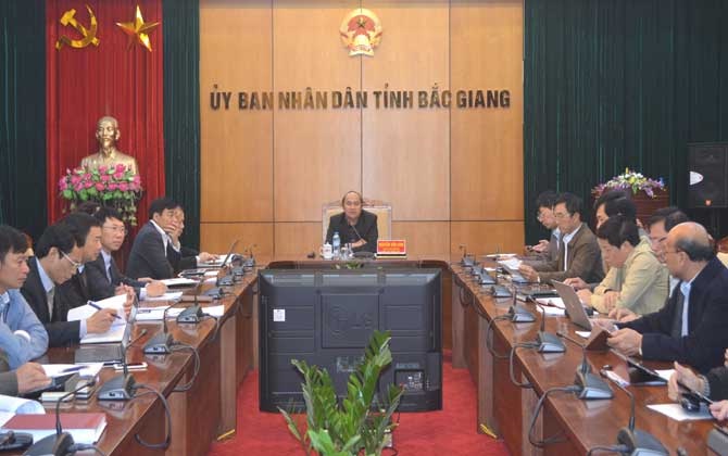 Một Hội nghị của Ủy ban nhân dân tỉnh Bắc Giang về giải quyết đơn thư khiếu nại, tố cáo