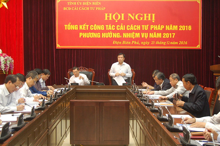 Hội nghị triển khai công tác cải cách tư pháp tỉnh Điện Biên năm 2017
