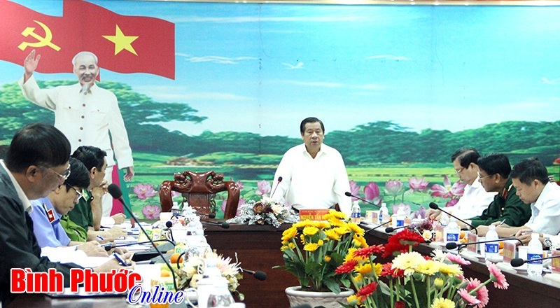 Một Hội nghị giao ban của Ban Nội chính Tỉnh ủy Bình Phước