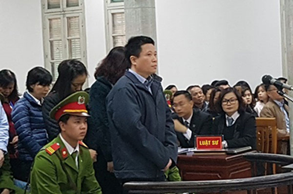 Bị cáo Hà Văn Thắm tại Phiên tòa