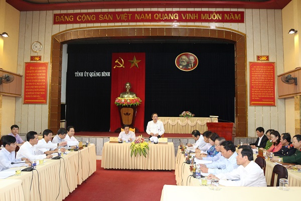 Đồng chí Hoàng Đăng Quang, Ủy viên Trung ương Đảng, Bí thư Tỉnh ủy, Chủ tịch HĐND tỉnh phát biểu