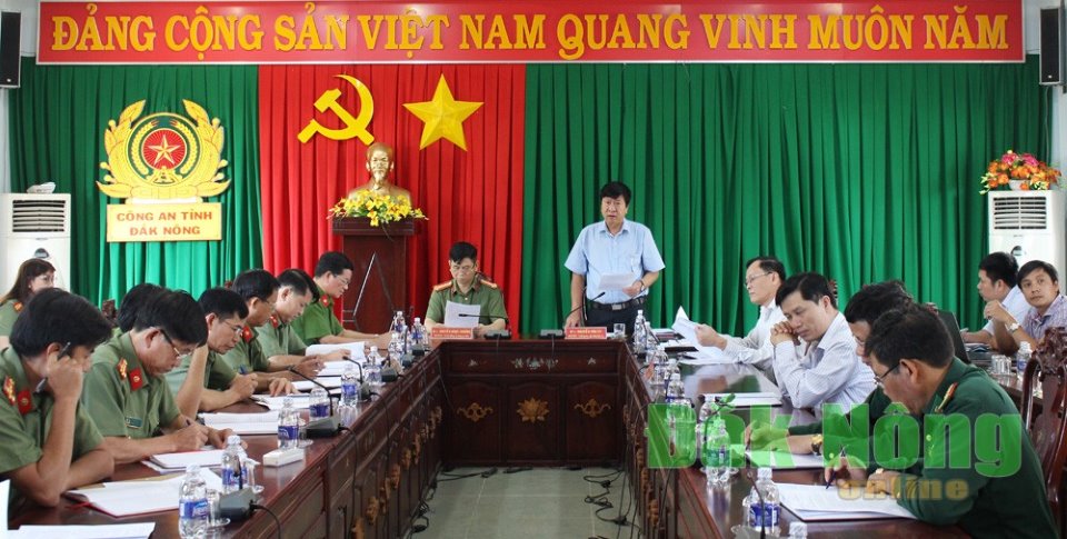 Đoàn công tác của Ban Thường vụ Tỉnh ủy do đồng chí Nguyễn Văn Úy, Ủy viên Thường vụ, Trưởng Ban Nội chính Tỉnh ủy làm Trưởng đoàn làm việc với Ban Thường vụ Đảng ủy Công an tỉnh