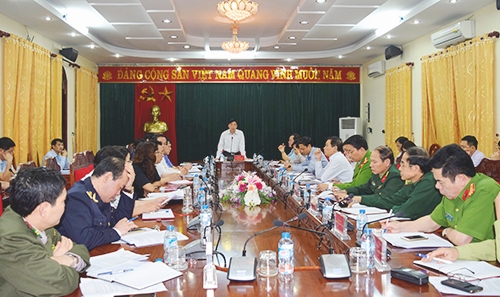 Tỉnh ủy Nghệ an tổ chức Hội nghị giao ban khối nội chính tháng 3, triển khai nhiệm vụ tháng 4 năm 2017