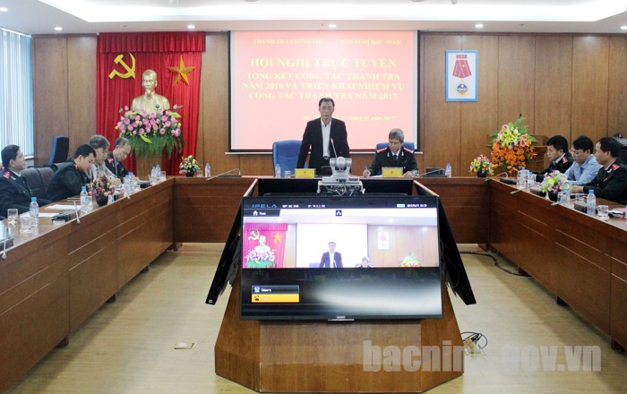 Hội nghị trực tuyến toàn quốc công tác thanh tra tại điểm cầu tỉnh Bắc Ninh