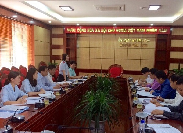Đoàn Kiểm tra của Ban Nội chính Tỉnh ủy Lạng Sơn làm việc với Ban Thường vụ Huyện ủy Bắc Sơn tháng 6-2017