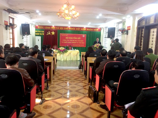 Hội nghị tổng kết công tác thanh tra năm 2017
