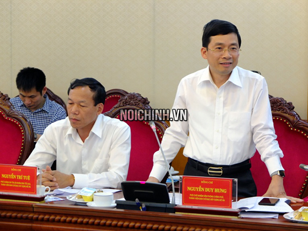 Đồng chí Nguyễn Duy Hưng, Phó Chủ nhiệm Văn phòng Chính phủ