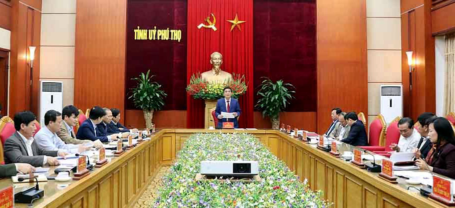 Một Hội nghị của Ban Thường vụ Tỉnh ủy Phú Thọ