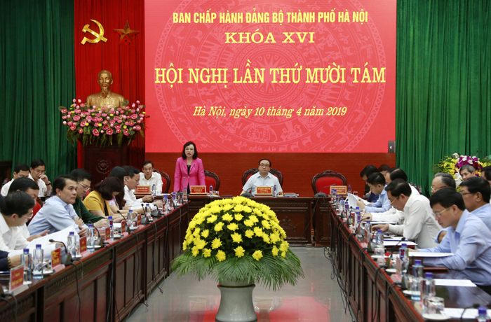 Hội nghị lần thứ 18, Ban Chấp hành Đảng bộ thành phố Hà Nội