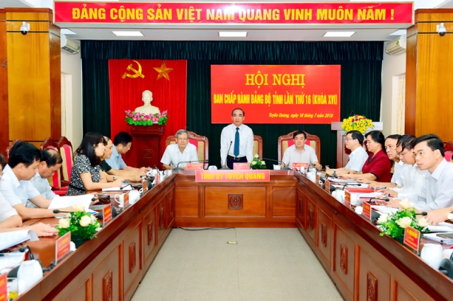Hội nghị Ban Chấp hành Đảng bộ tỉnh Tuyên Quang lần thứ 16