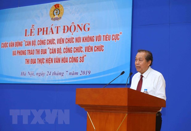 Phó Thủ tướng Thường trực Trương Hòa Bình dự và phát động cuộc vận động
