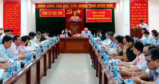 Hội nghị sơ kết công tác nội chính và phòng, chống tham nhũng tỉnh Phú Yên