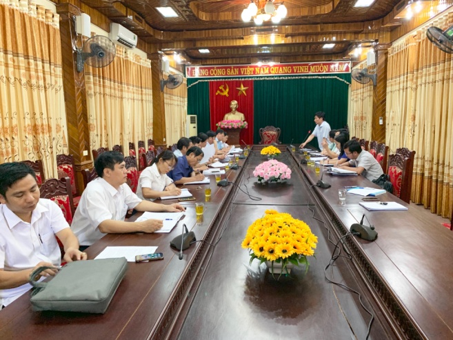 Đoàn kiểm tra rà soát các cuộc thanh tra, kiến nghị kiểm toán Nhà nước làm việc với Ban Thường vụ Huyện ủy Nam Đàn