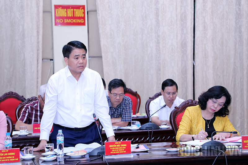 Đồng chí Nguyễn Đức Chung, Ủy viên Trung ương Đảng, Phó Bí thư, Chủ tịch UBND Thành phố Hà Nội