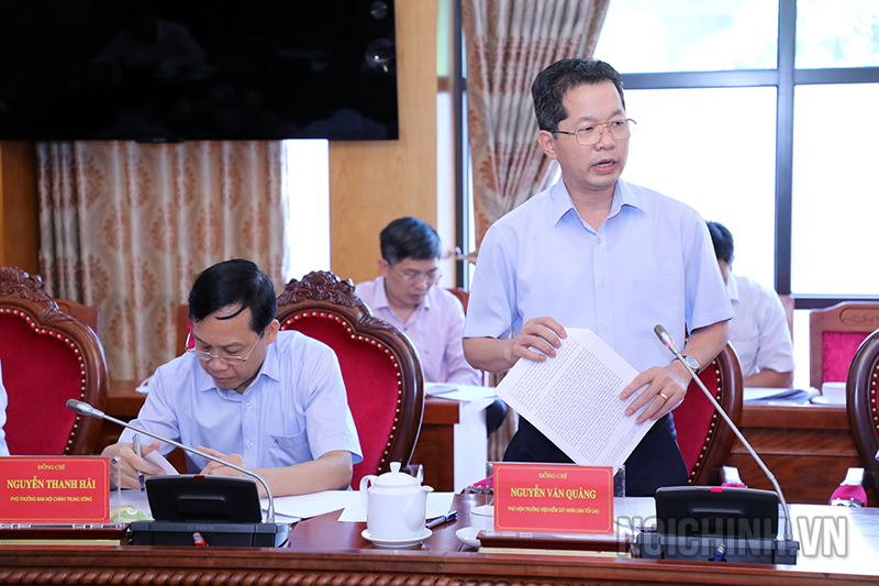 Đồng chí Nguyễn Văn Quảng, Phó Viện trưởng Viện Kiểm sát nhân dân tối cao