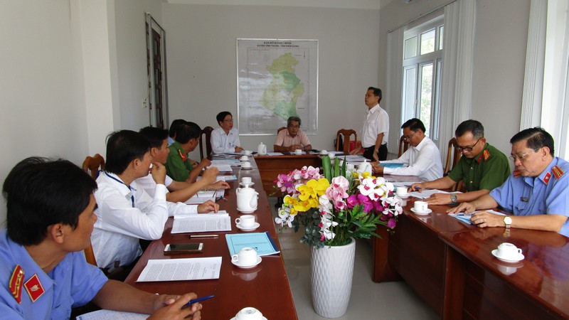 Một cuộc họp liên ngành về hoạt động tố tụng tỉnh Kiên Giang