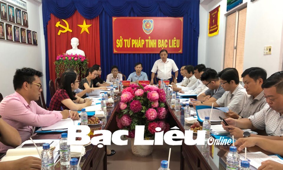 Bộ Tư pháp kiểm tra, xử lý, rà soát hệ thống văn bản quy phạm pháp luật tại tỉnh Bạc Liêu