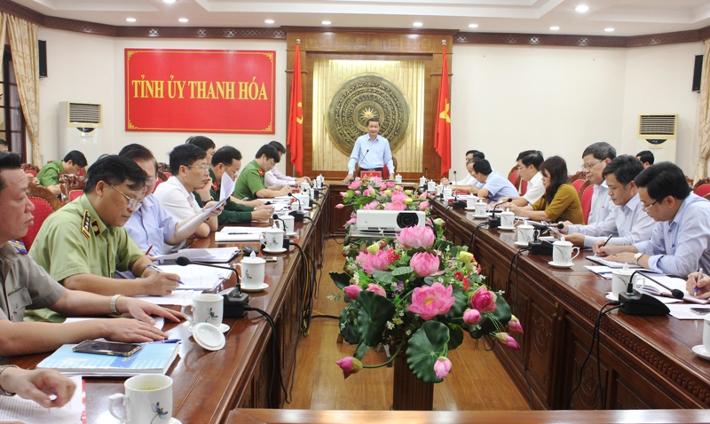 Một hội nghị giao ban công tác nội chính và phòng chống tham nhũng tỉnh Thanh Hóa