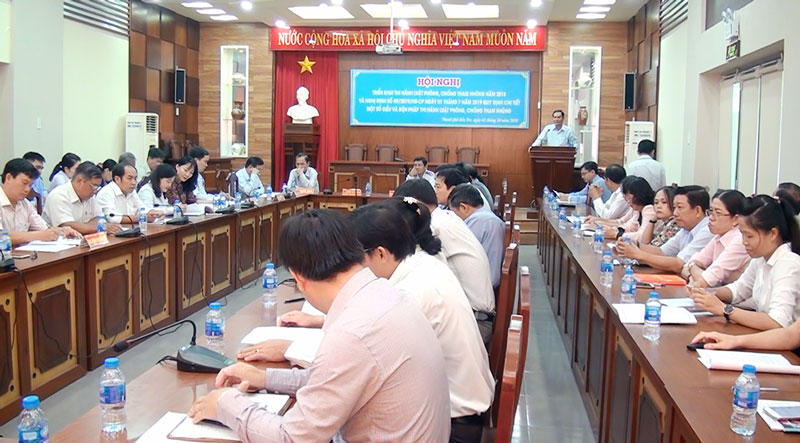 Hội nghị triển khai Luật Phòng, chống tham nhũng năm 2018 tỉnh Bến Tre