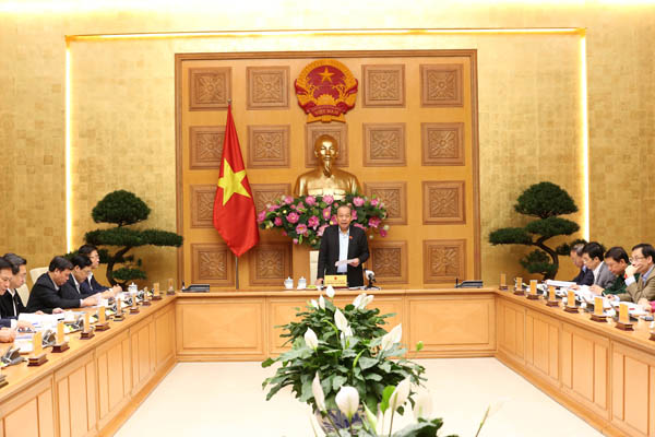 Đồng chí Trương Hòa Bình, Ủy viên Bộ Chính trị, Phó Thủ tướng Thường trực Chính phủ chủ trì Hội nghị