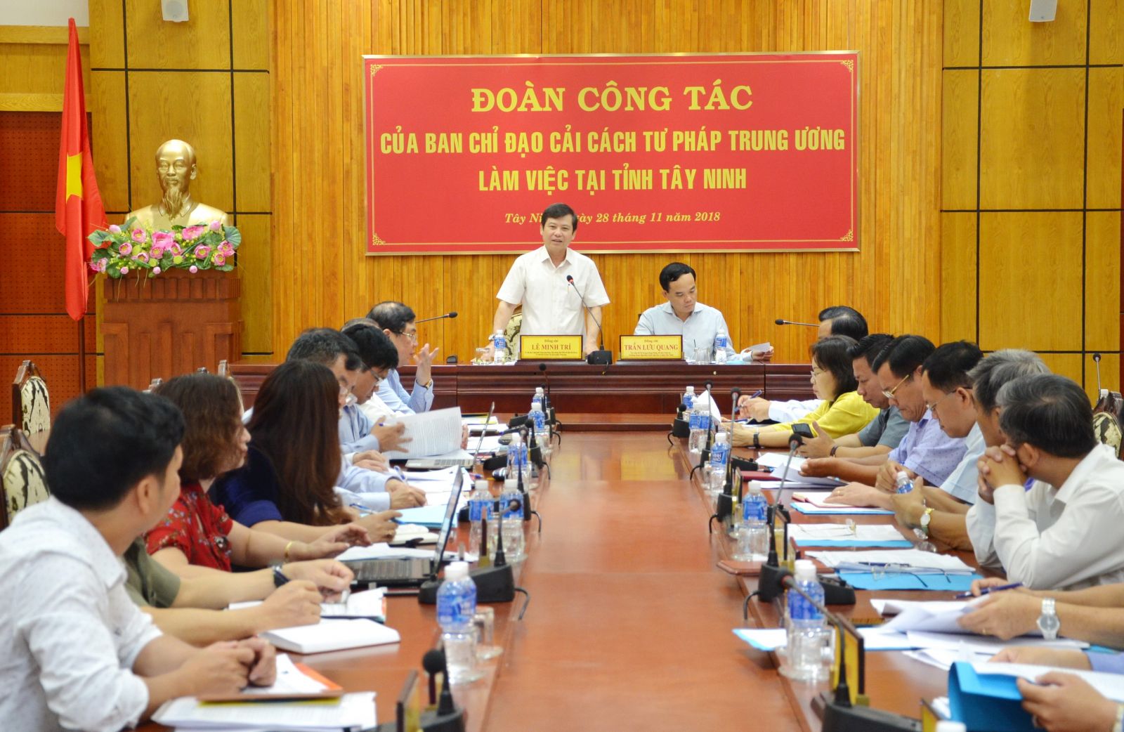 Đoàn công tác của Ban Chỉ đạo cải cách tư pháp Trung ương làm việc với Ban Chỉ đạo cải cách tư pháp tỉnh Tây Ninh 