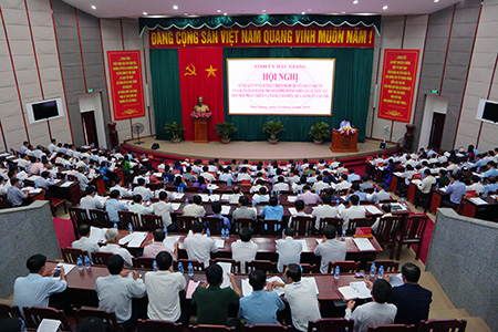 Một Hội nghị của Tỉnh ủy Hậu Giang