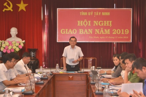 Một Hội nghị của Tỉnh ủy Tây Ninh