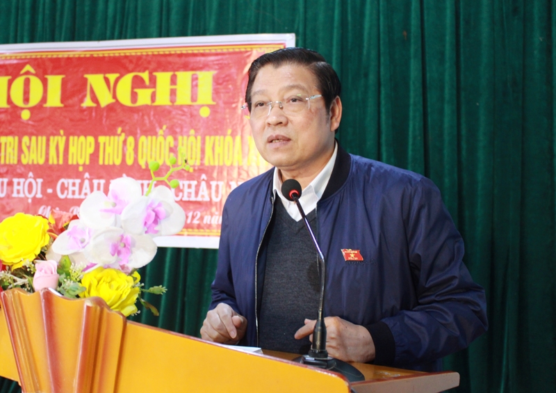 Đồng chí Phan Đình Trạc, Bí thư Trung ương Đảng, Trưởng Ban Nội chính Trung ương trả lời kiến nghị của cử tri
