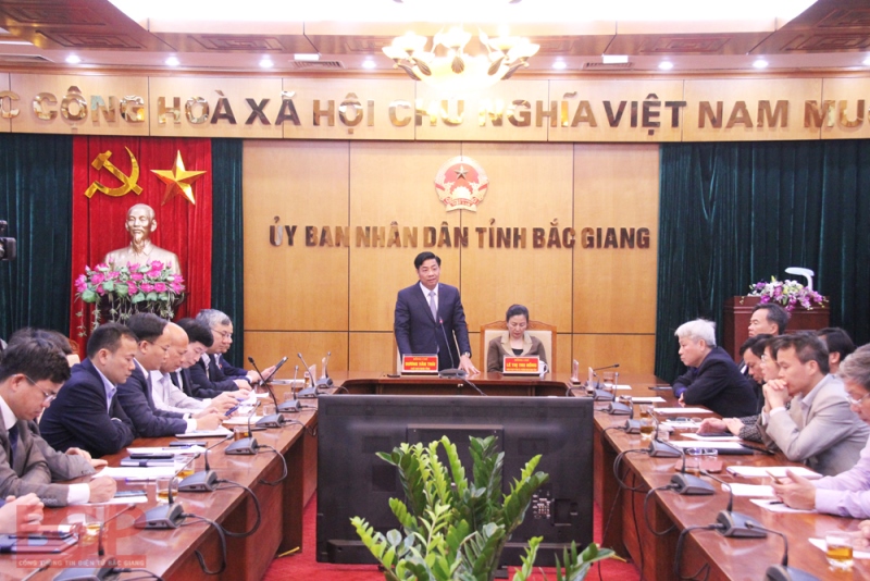 Một cuộc họp của Ủy ban nhân dân tỉnh Bắc Giang	