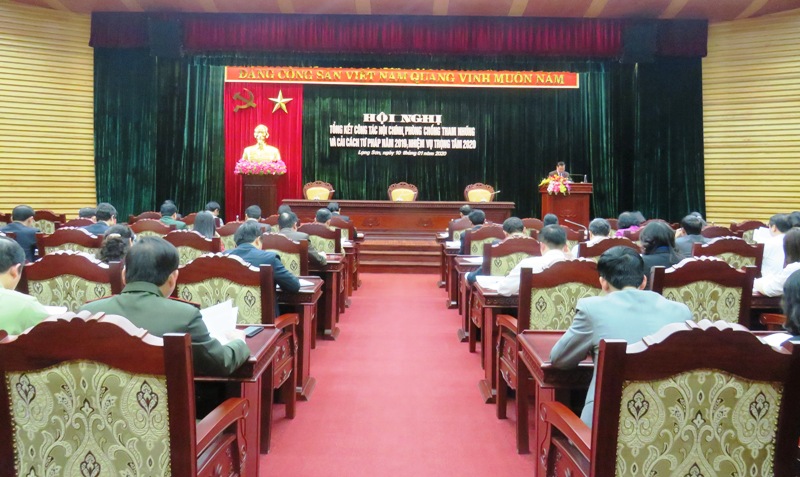 Hội nghị Tổng kết công tác nội chính PCTN và cải cách tư pháp tỉnh Lạng Sơn năm 2019