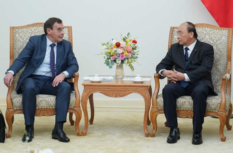 Thủ tướng Nguyễn Xuân Phúc tiếp Chủ tịch Cơ quan Chống tham nhũng LB Nga Chobotov Andrey Sergeevich 