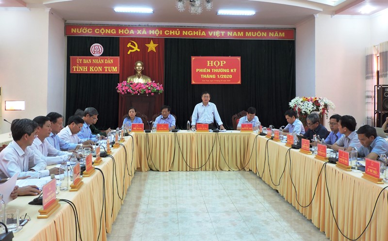 Một Phiên họp thường kỳ của Ủy ban nhân dân tỉnh Kon Tum