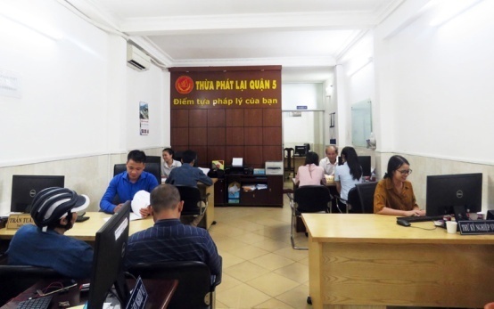 Văn phòng Thừa phát lại quận 5, TP. Hồ Chí Minh.