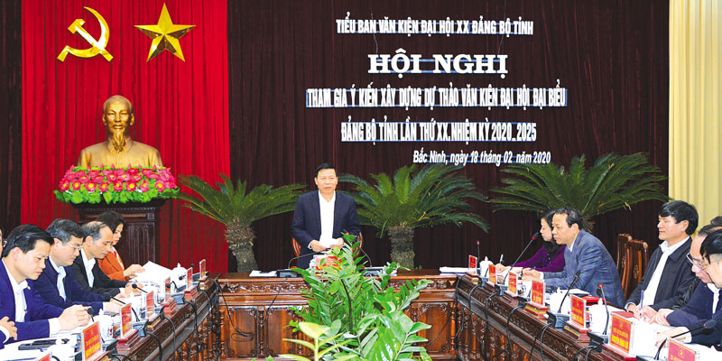 Tỉnh ủy Bắc Ninh tập trung lãnh đạo, chỉ đạo công tác chuẩn bị và tổ chức đại hội đảng bộ các cấp