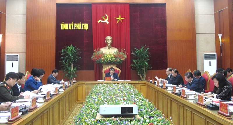 Hội nghị Ban Thường vụ Tỉnh ủy Phú Thọ