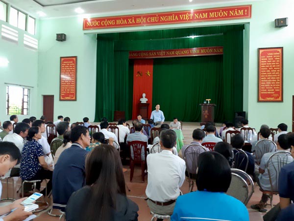 Một cuộc họp về công tác tiếp công dân, giải quyết khiếu nại, tố cáo tỉnh Bắc Giang
