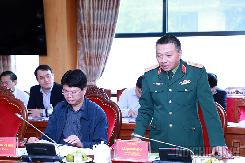 Đồng chí Lê Quang Minh, Phó Tổng Cục trưởng, Tổng Cục II, Bộ Quốc phòng