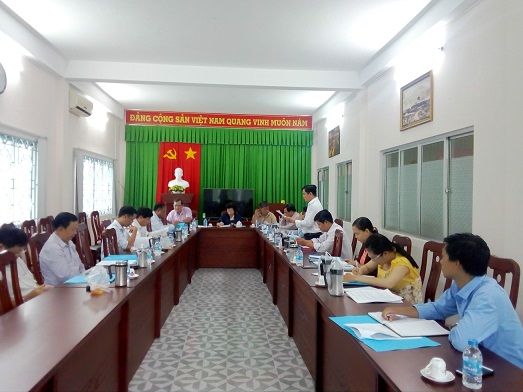 Một cuộc họp của Ban Nội chính Tỉnh ủy Sóc Trăng