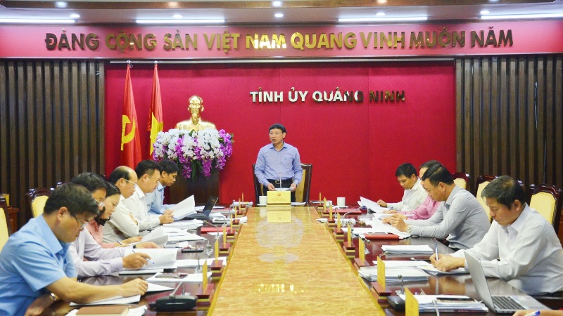 Một cuộc họp của Tỉnh ủy Quảng Ninh