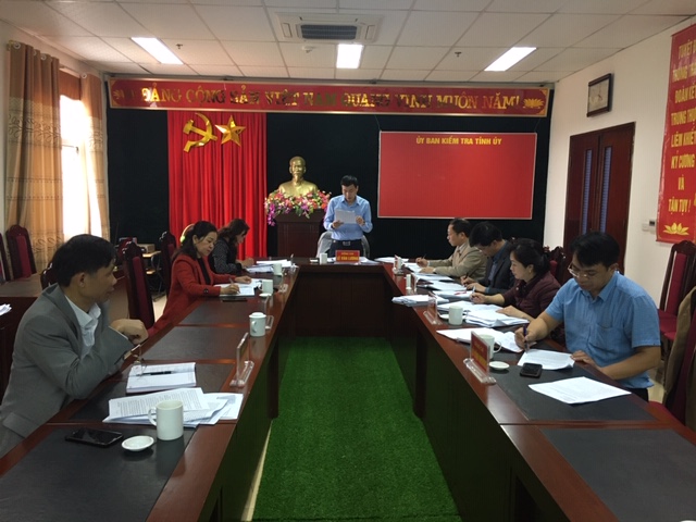 Kỳ họp thứ 38 Ủy ban Kiểm tra Tỉnh ủy Lai Châu