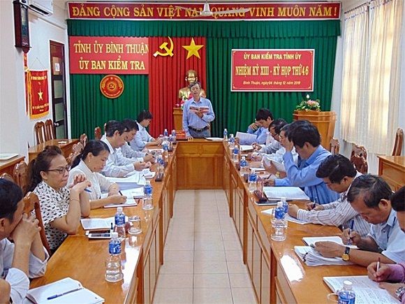 Kỳ họp thứ 46 của Ủy ban Kiểm tra Tỉnh ủy Bình Thuận