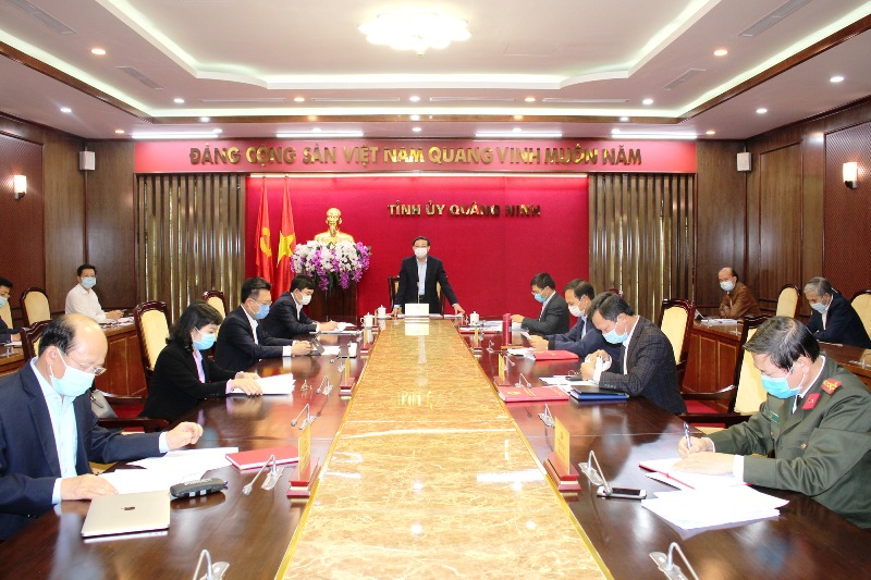 Hội nghị giao ban Thường trực Tỉnh ủy Quảng Ninh