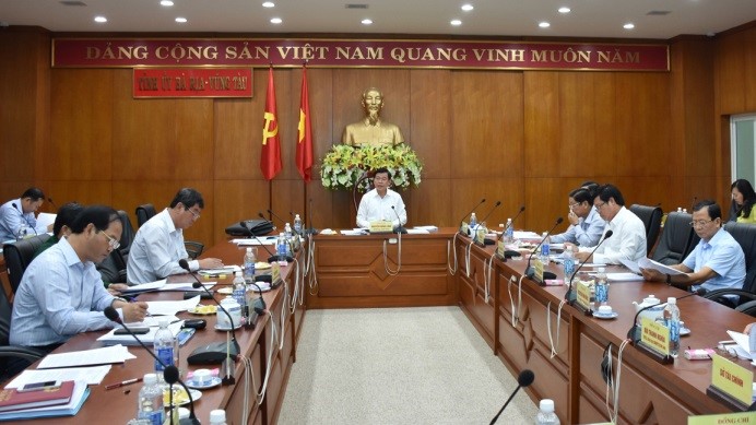 Một cuộc họp của Ban Thường vụ Tỉnh ủy Bà Rịa - Vũng Tàu