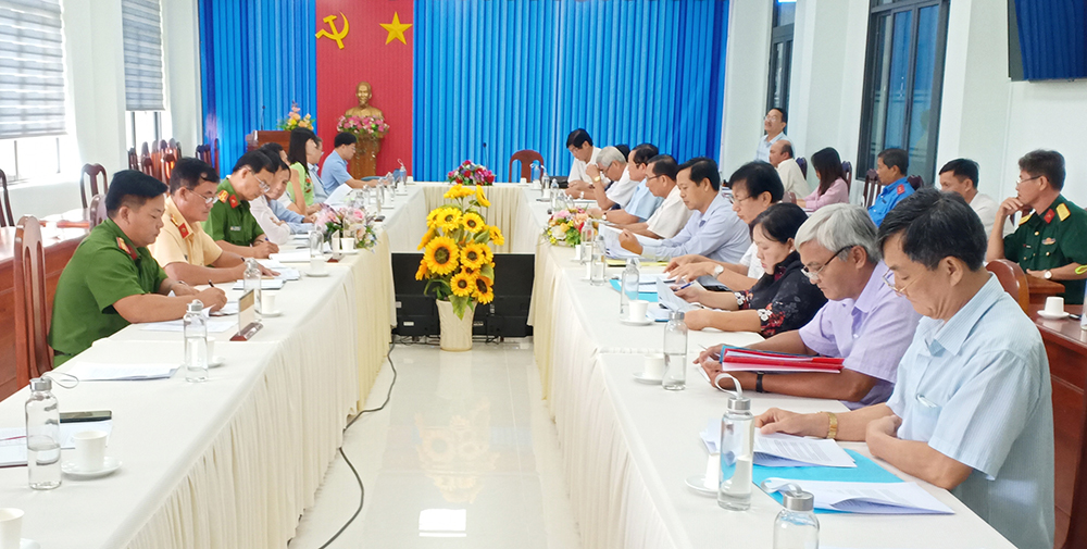 Ban Pháp chế HĐND tỉnh An Giang giám sát công tác an ninh trật tự tại huyện Châu Phú