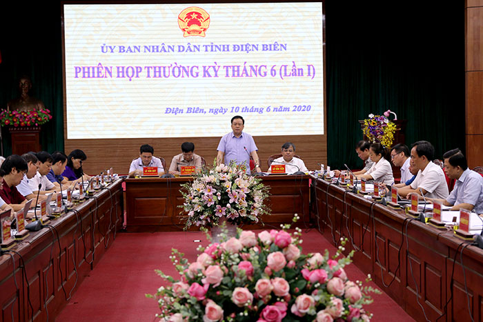 UBND tỉnh Điện Biên họp phiên thường kỳ tháng 6