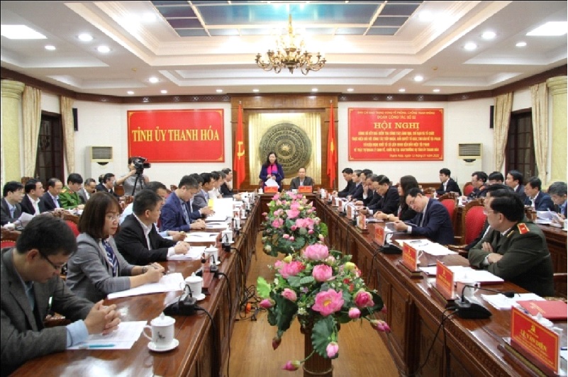 Đoàn công tác số 2, Ban Chỉ đạo Trung ương về phòng, chống tham nhũng làm việc tại tỉnh Thanh Hóa (tháng 01/2020)
