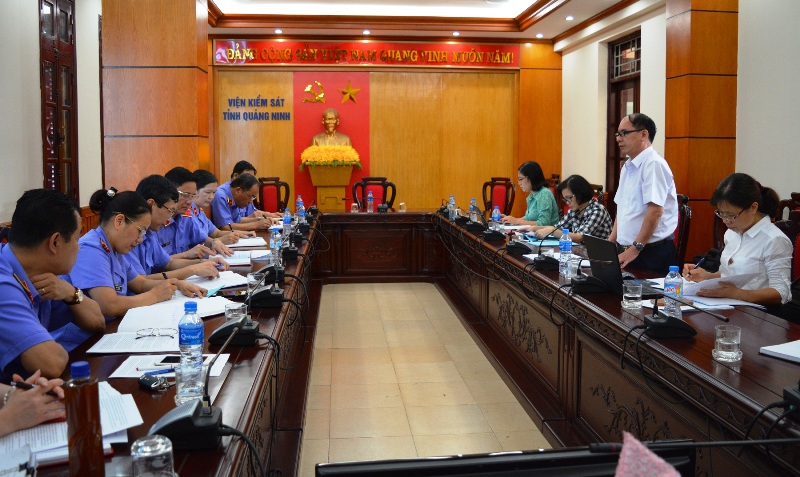 Đoàn kiểm tra của Tỉnh ủy Quảng Ninh kiểm tra thực hiện Nghị quyết số 49-NQ/TW của Bộ Chính trị tại Viện kiểm sát nhân dân tỉnh 